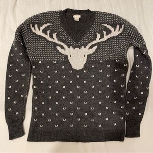 J.Crew Reindeer Sweater